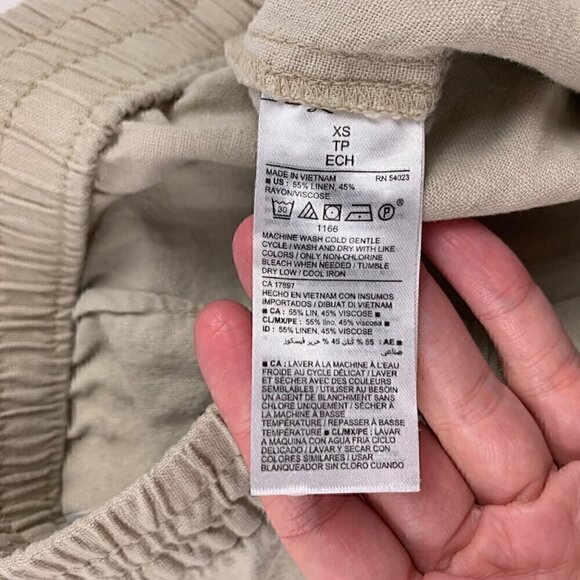 Old Navy A Stones Throw Linen Blend Slim Leg Pant XS - Picture 4 of 6